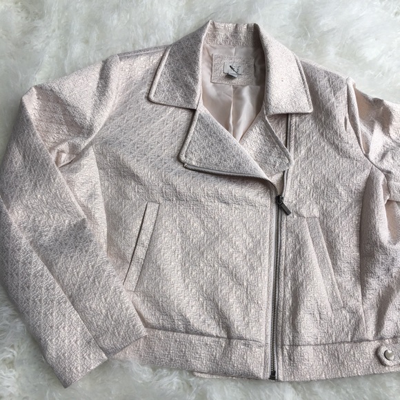 A New Day Gold Cream Moto Jacket New - Picture 4 of 9